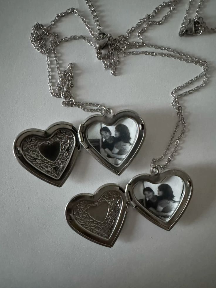 گردنبند لاکت قلب نقره ای